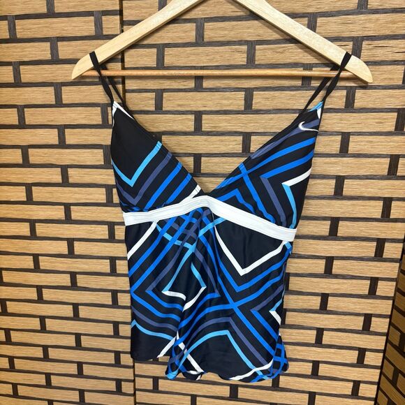 Nike Blue Swimsuit Top Size 14 - Picture 1 of 10